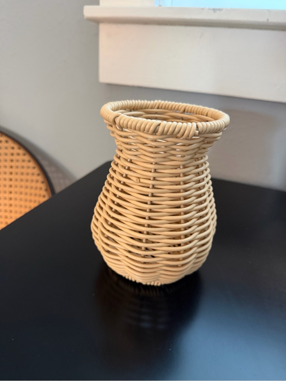 Natural Woven Rattan Vase